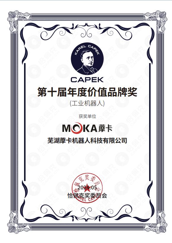 恰佩克第十届价值品牌奖